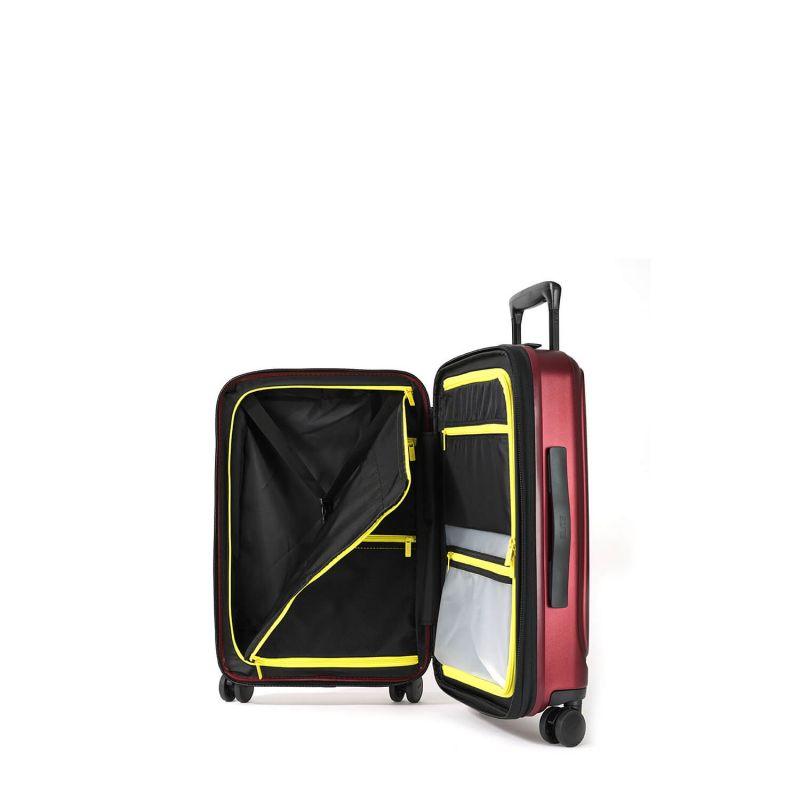 Valise cabine rigide Pure Mate Extensible 55cm Bordeaux