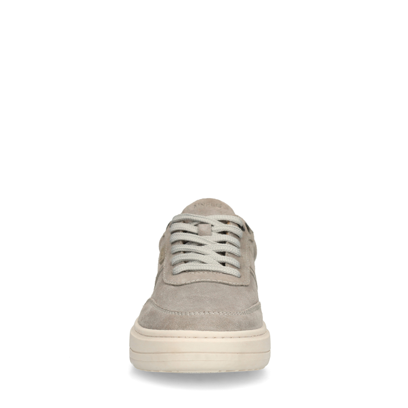 Grijze suède sneakers