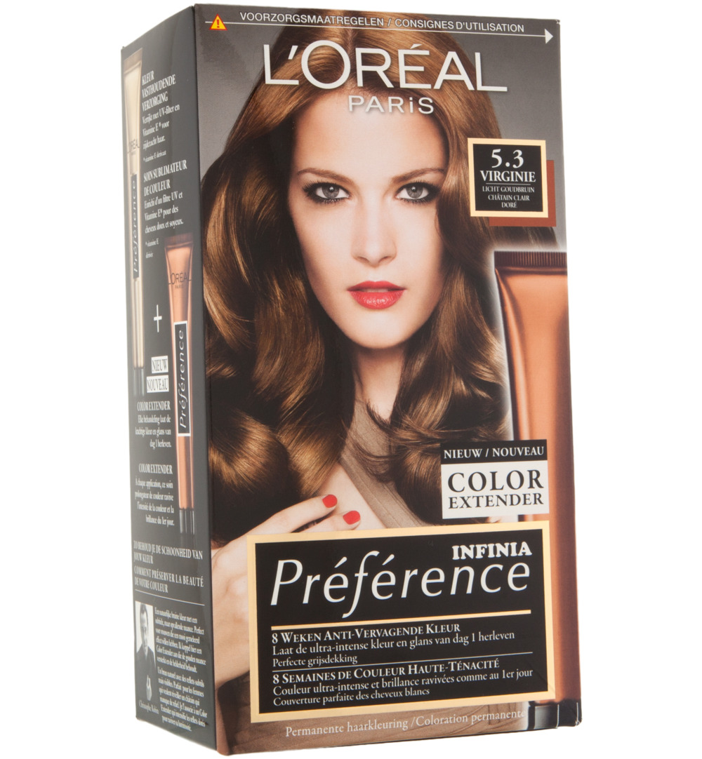 L’Oréal Preference 5.3 Virgin Licht Goudbruin (1 set)