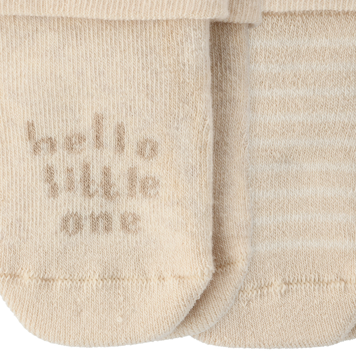 Topomini Pure Collection 2 Paar Newborn Frotteesocken Born 2025 beige