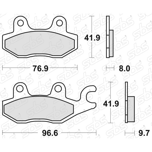 SBS - Plaquettes de frein 633 SI