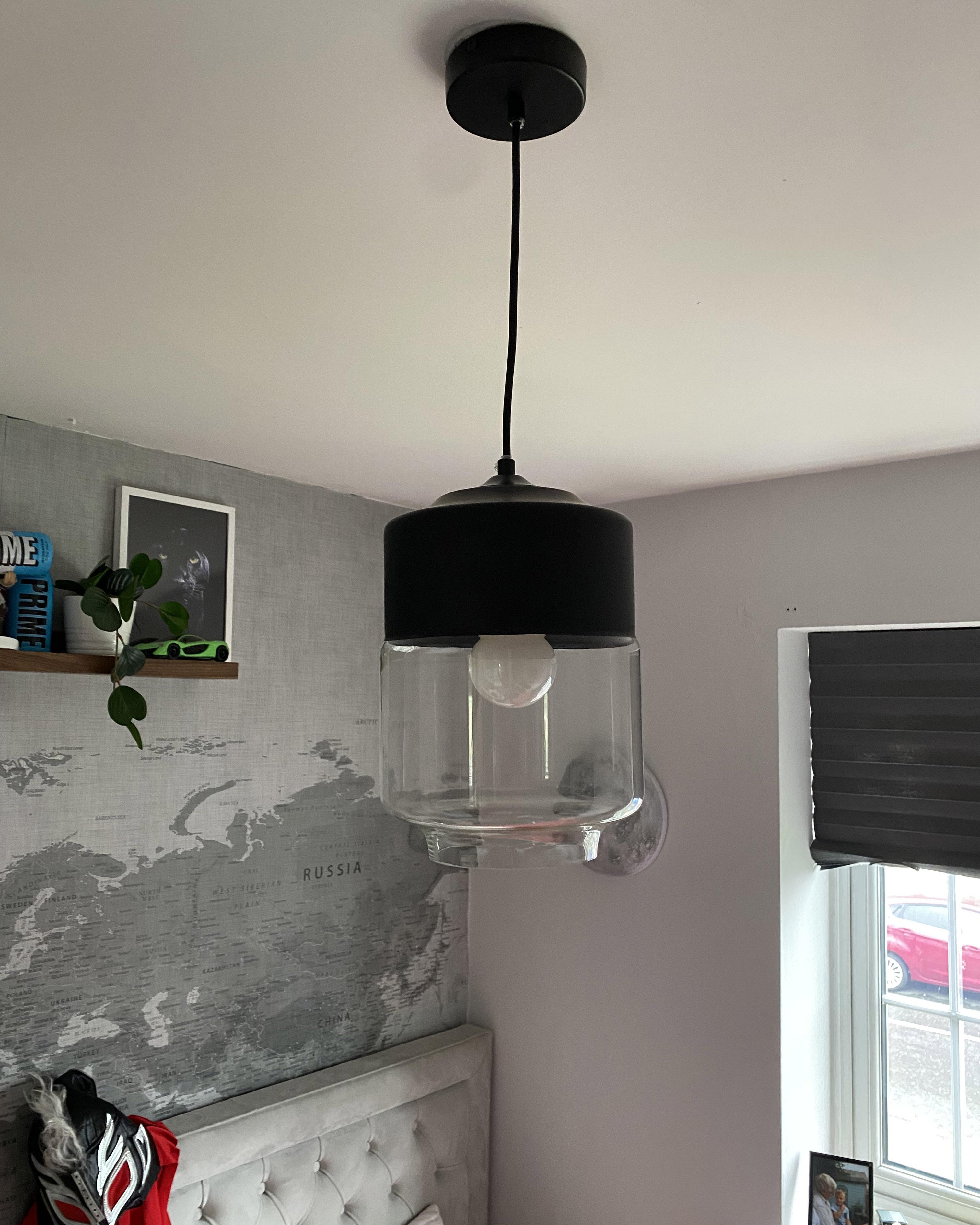 Hanglamp JURUA Glas Zwart