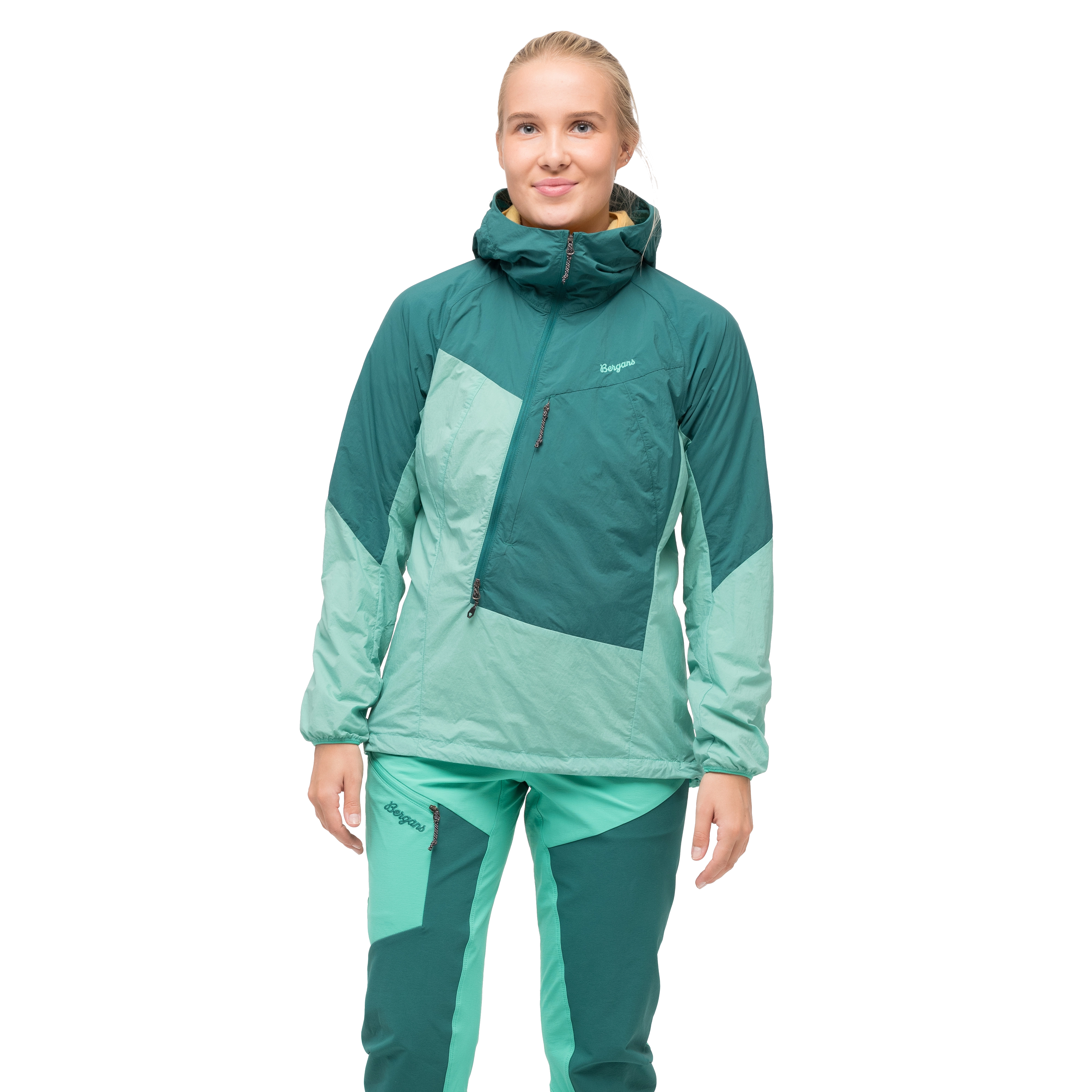 Tind Windbreaker Anorak Women Light Malachite Green / Malachite Green