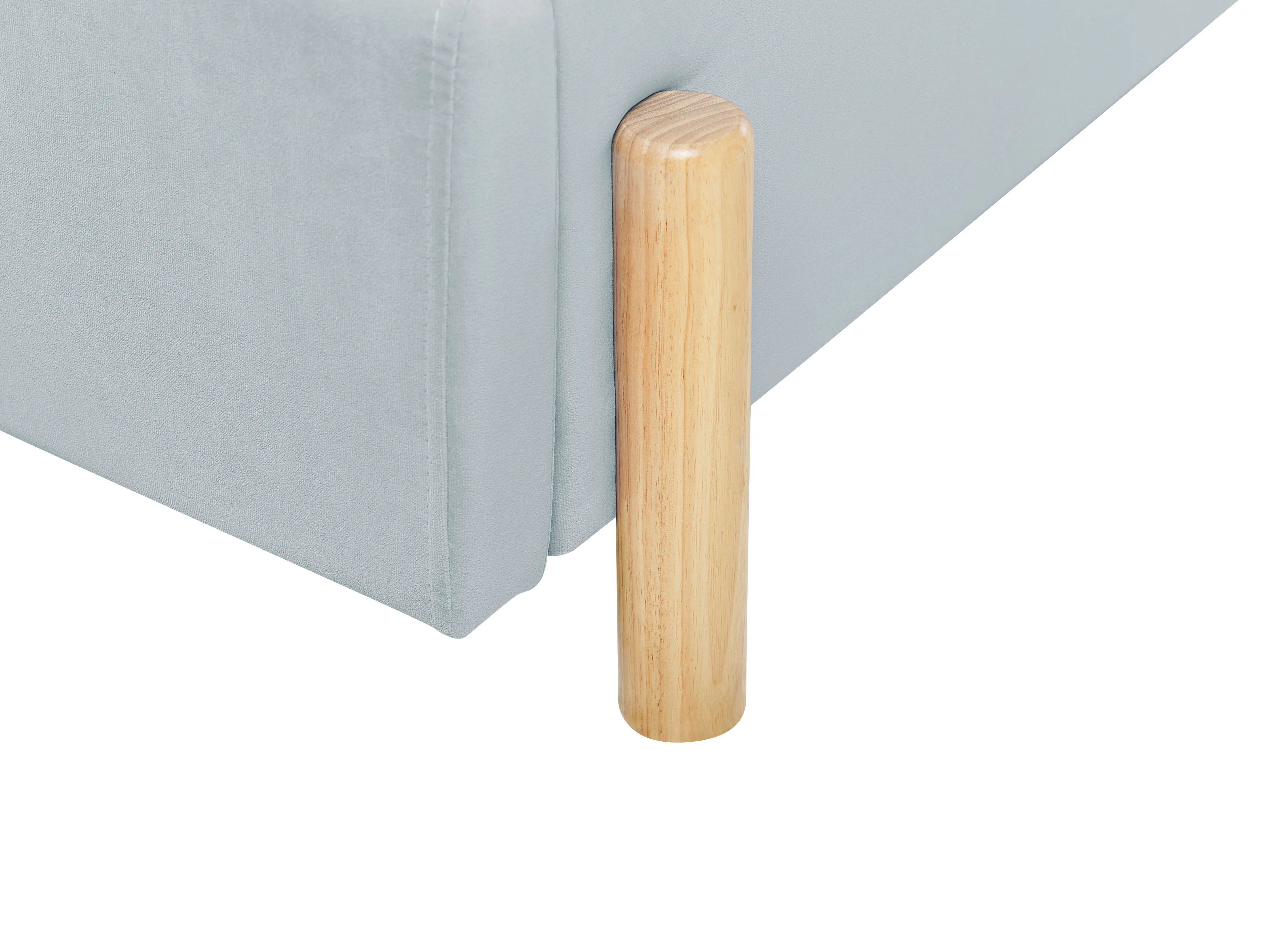 Kinderbed Fluweel ANET 90 x 200 cm Lichtblauw