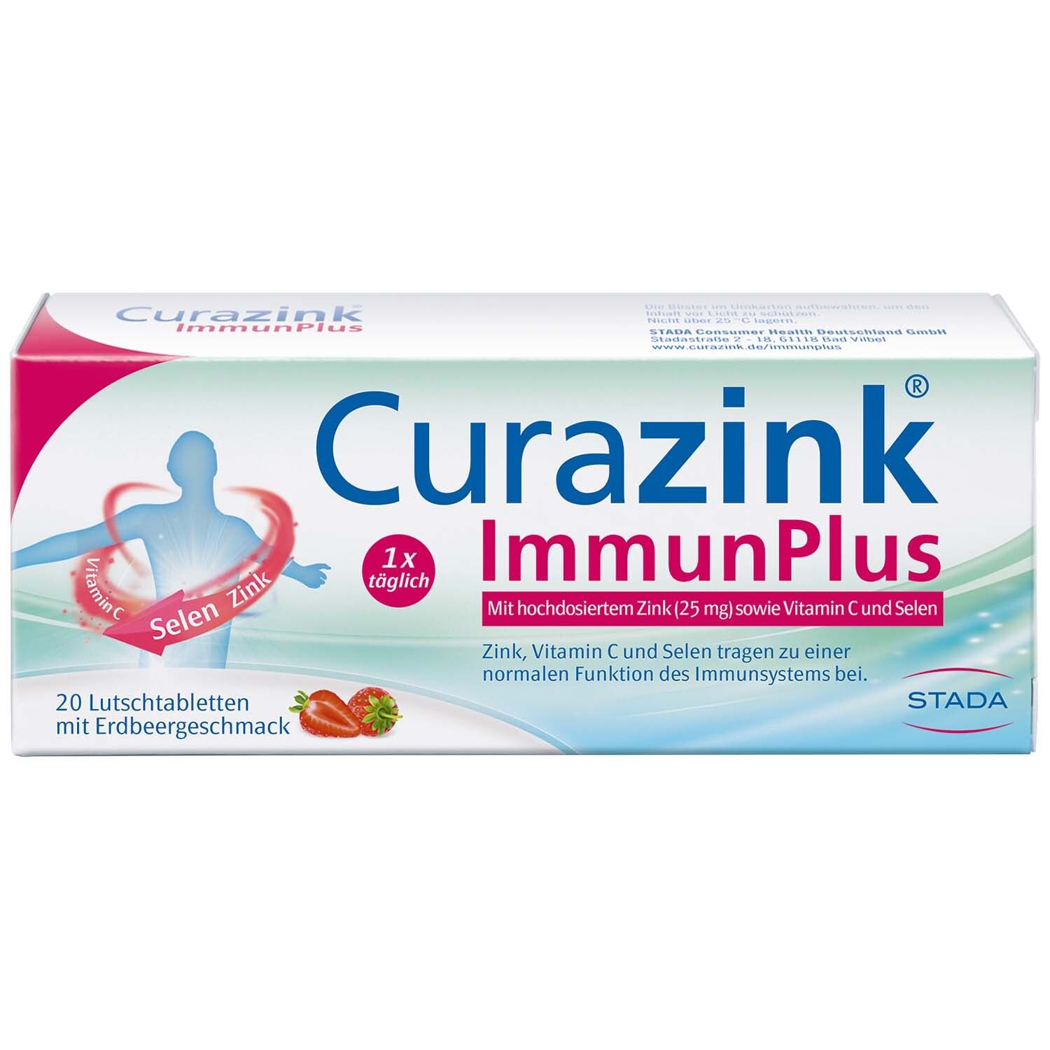 Curazink® ImmunPlus – Veganes Nahrungsergänzungsmittel zur Unterstützung des Immunsystems, Zink-Histidin-Dihydrat