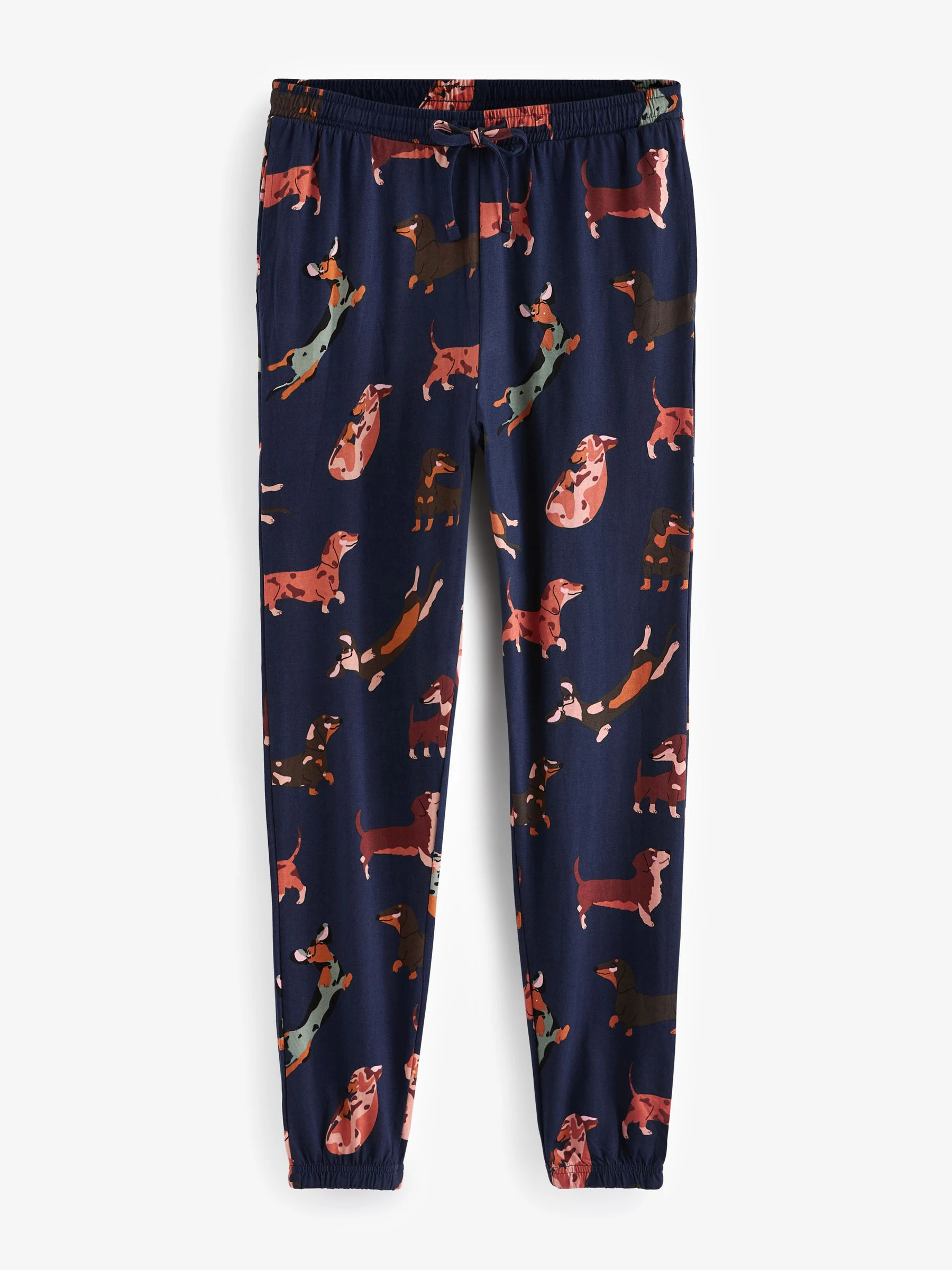 Marineblauw teckel - Pyjama met lange mouwen