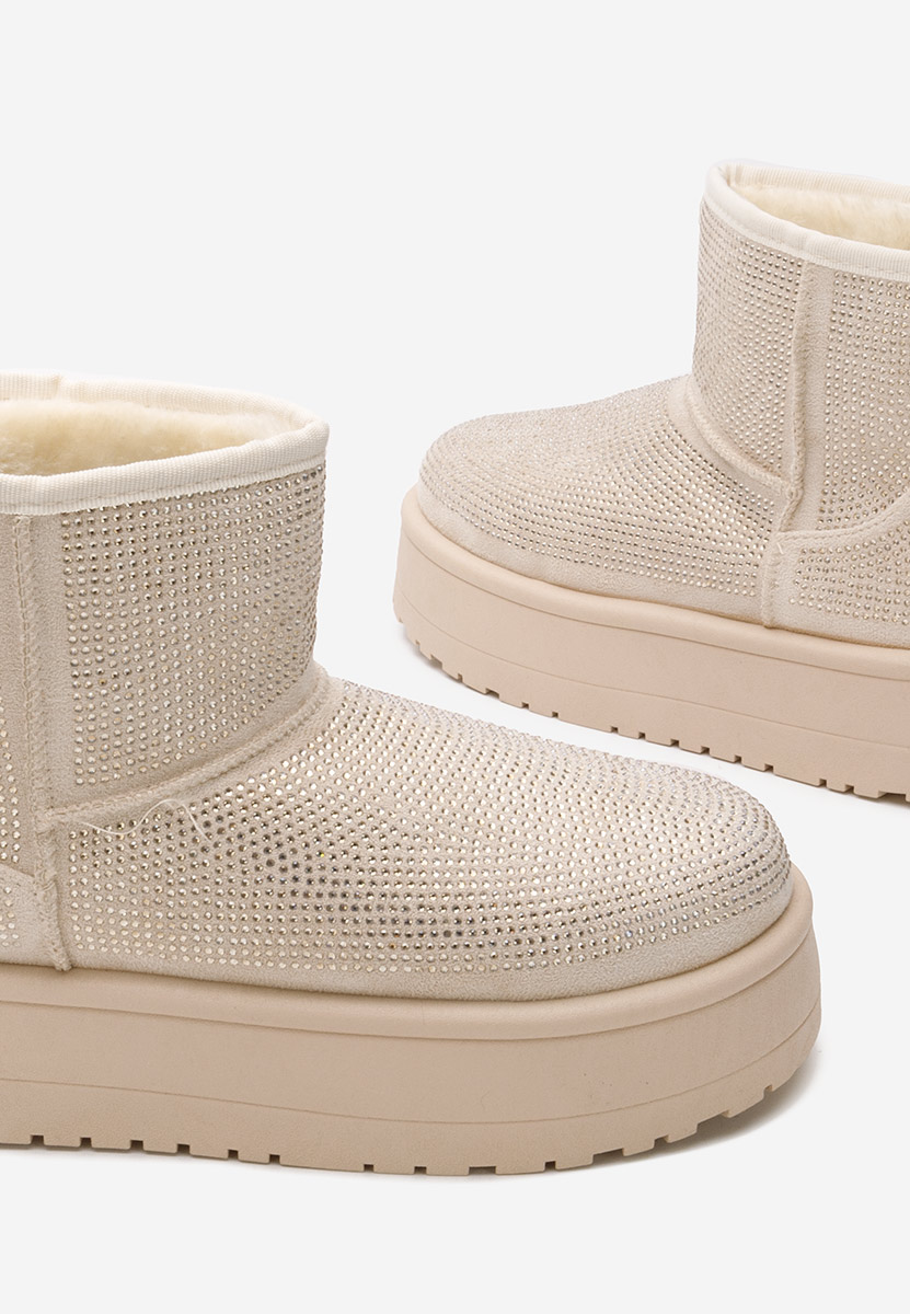 Bottes de neige femme beige Feyna