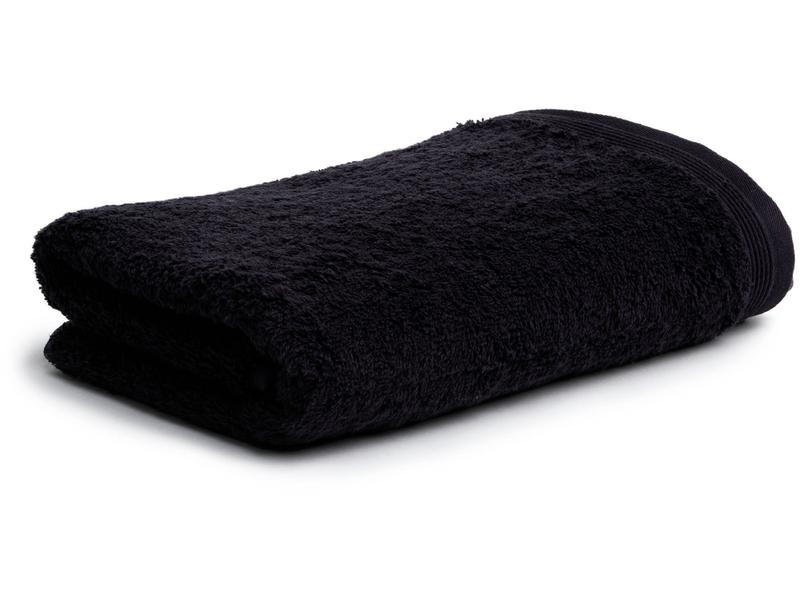 Möve Handtuch Superwuschel 50 x 100 cm, Schwarz Saugstarkes Frotteetuch mit Biesenbordüre