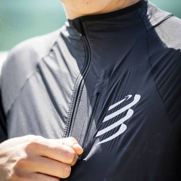 Veste trail COMPRESSPORT HURRICANE WINDPROOF JACKET W BLACK