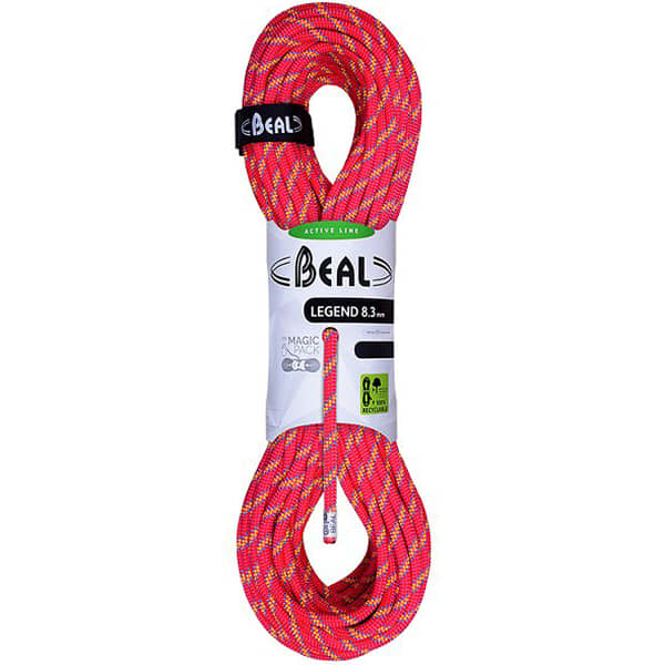 Corde alpinisme BEAL LEGEND 8.3MM 2x60M