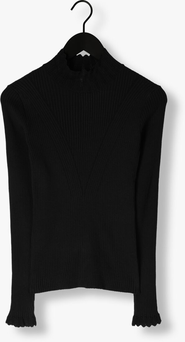 AAIKO zwarte aaiko  vida ruffle vis 301 sweaters