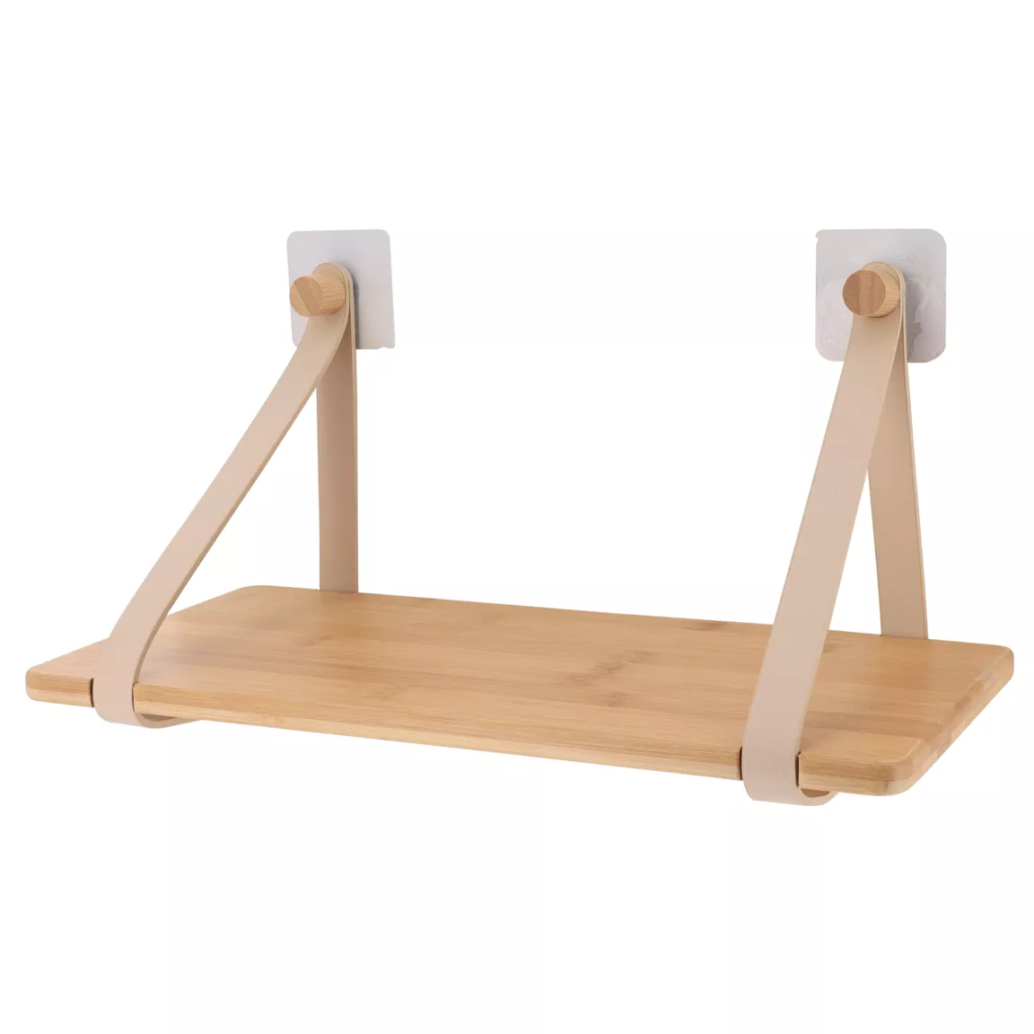 Etagère adhésive bambou (40 x H20 cm) Easy Chic Beige
