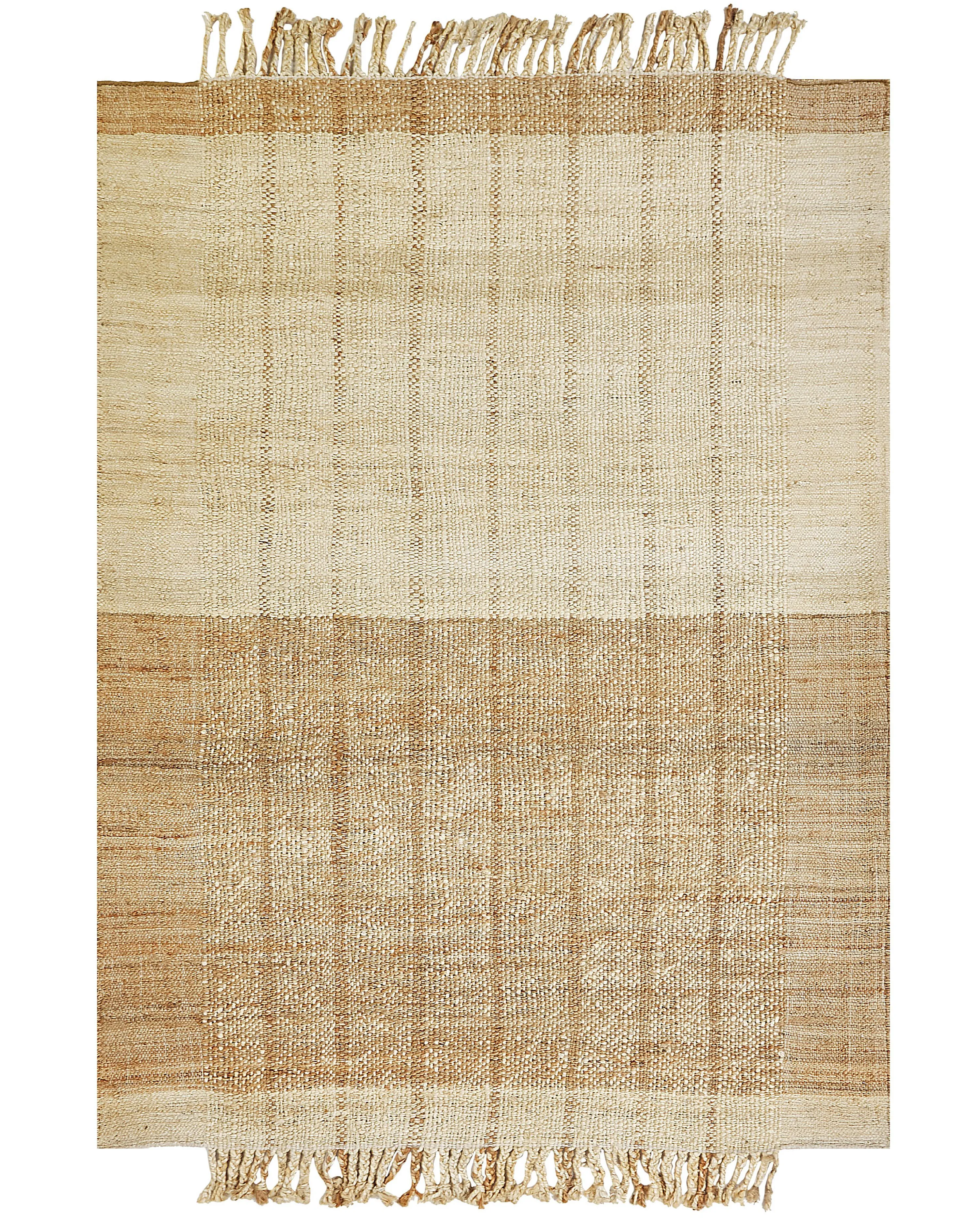 Vloerkleed KARKIN Beige 200 x 300 cm Jute