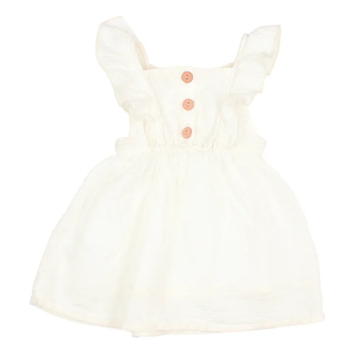 Búho Robe Coton Responsable Texturée Bébé | Ecru