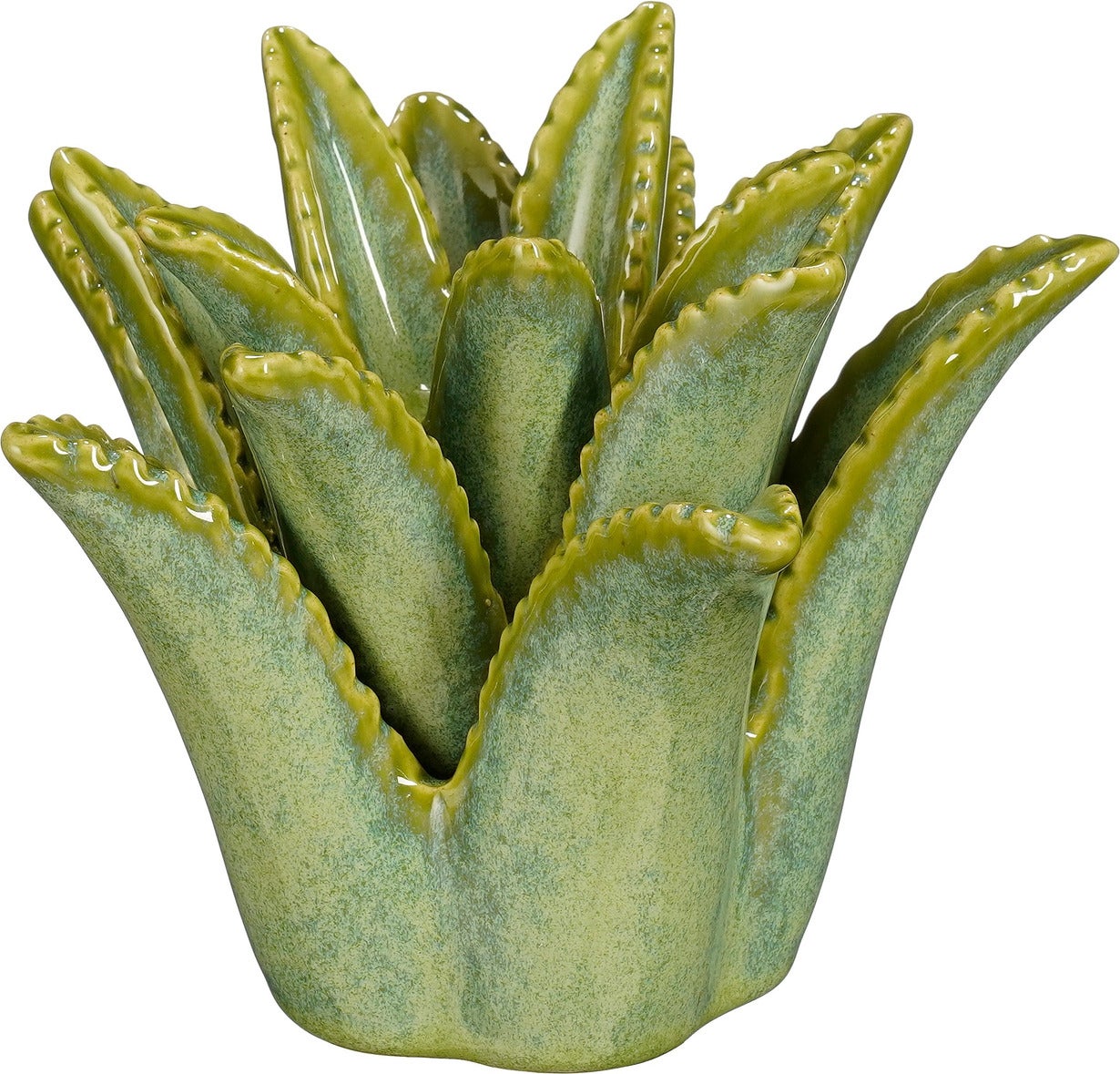 Mica Decorations kandelaar Aloe Vera groen 17 x 16 x 13 cm