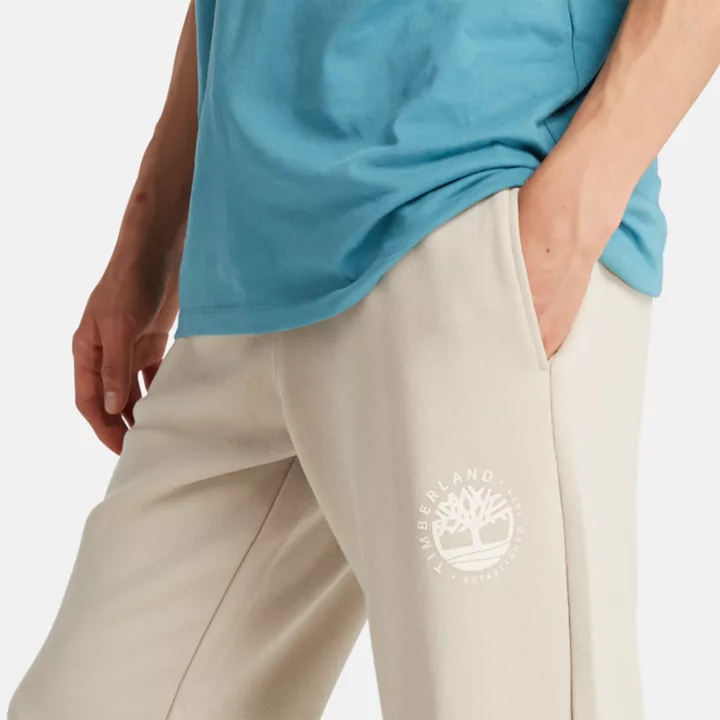 Calça de moletom unissex com o logotipo da Rebibra na cor cinza.