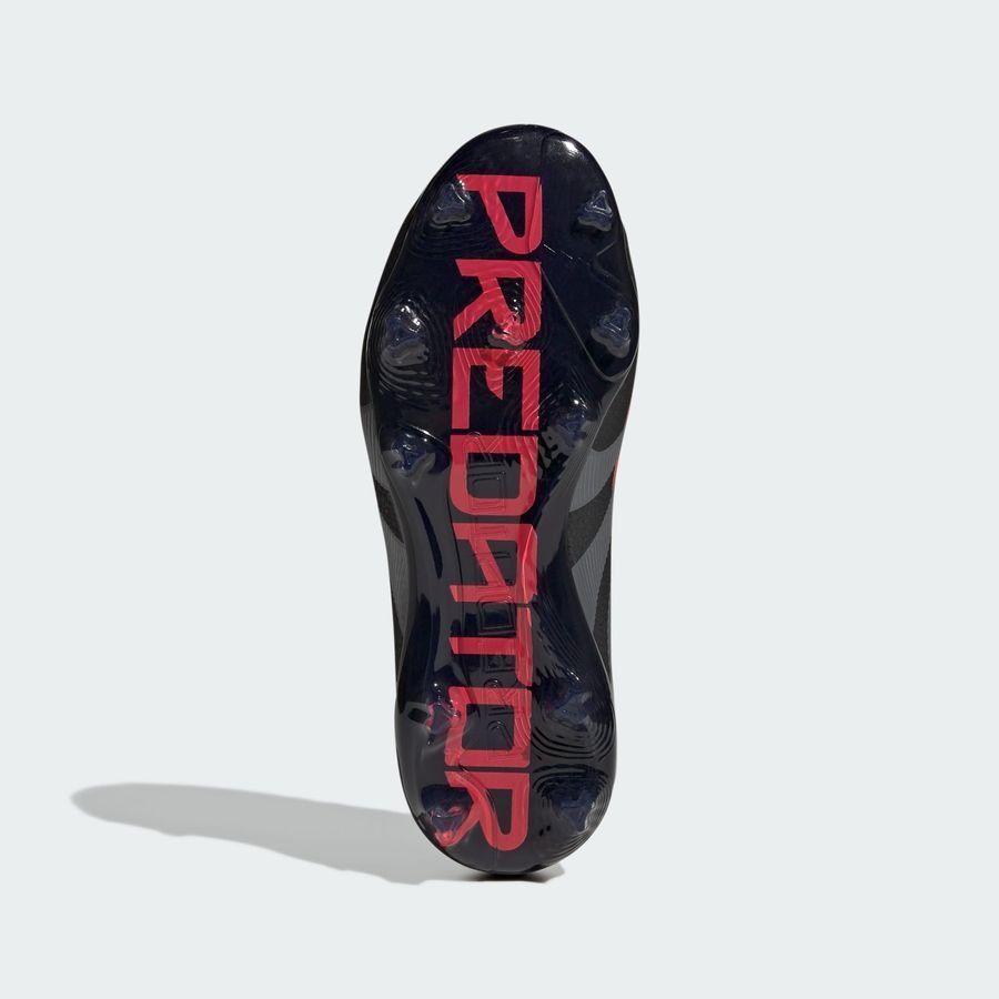 adidas Predator Elite FG Stealth Victory - Noir/Gris/Lucid Red Enfant