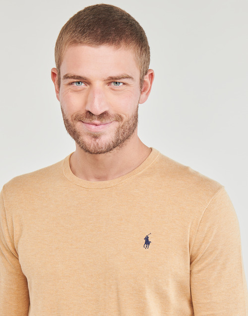 Polo Ralph Lauren - PULLS COL ROND EN PIMA COTON Beige / Camel / Mezcla