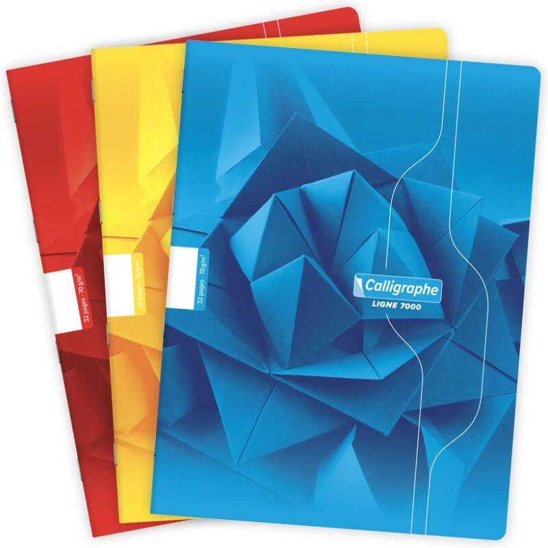 Cahier piqué 7000 24x32 cm 32 pages uni 70 g - Assortis