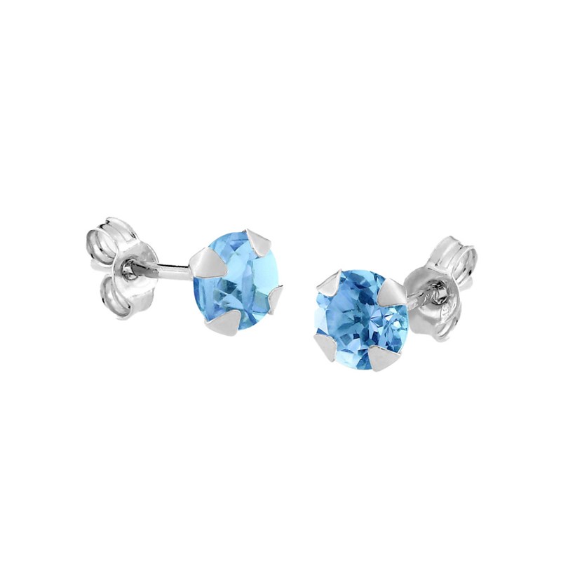 Boucles d'oreilles femme - topaze - Or 18 Carats