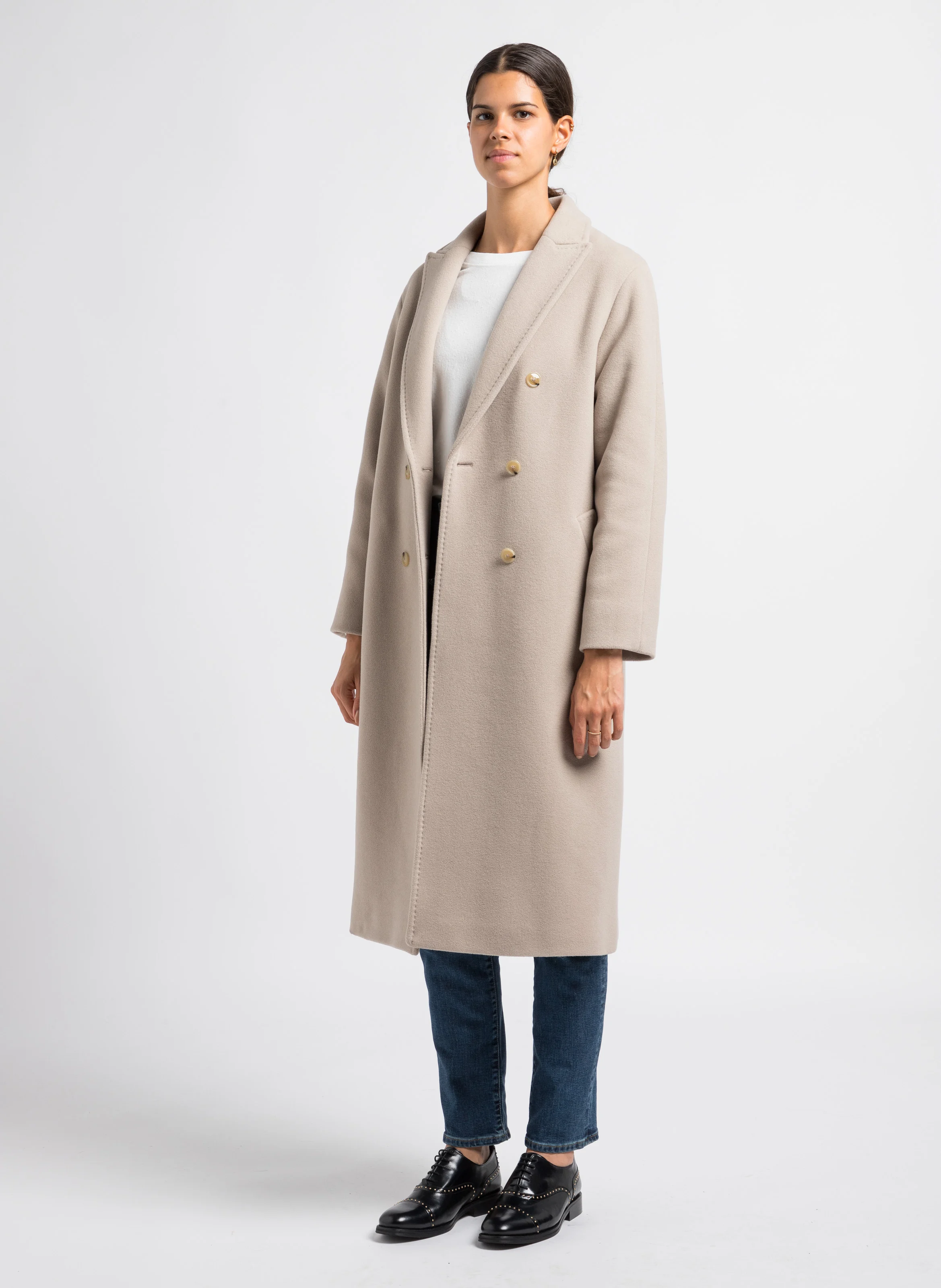 724 HIGH RISE STRAIGHT - Jean slim taille haute en coton stretch| Jean Délavé