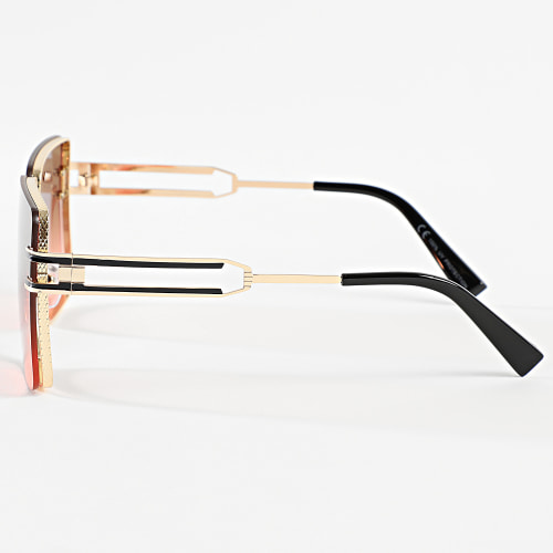 Lunettes De Soleil Rose Dégradé Doré
