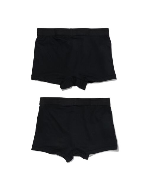 2 boxers homme modèle court coton real lasting noir