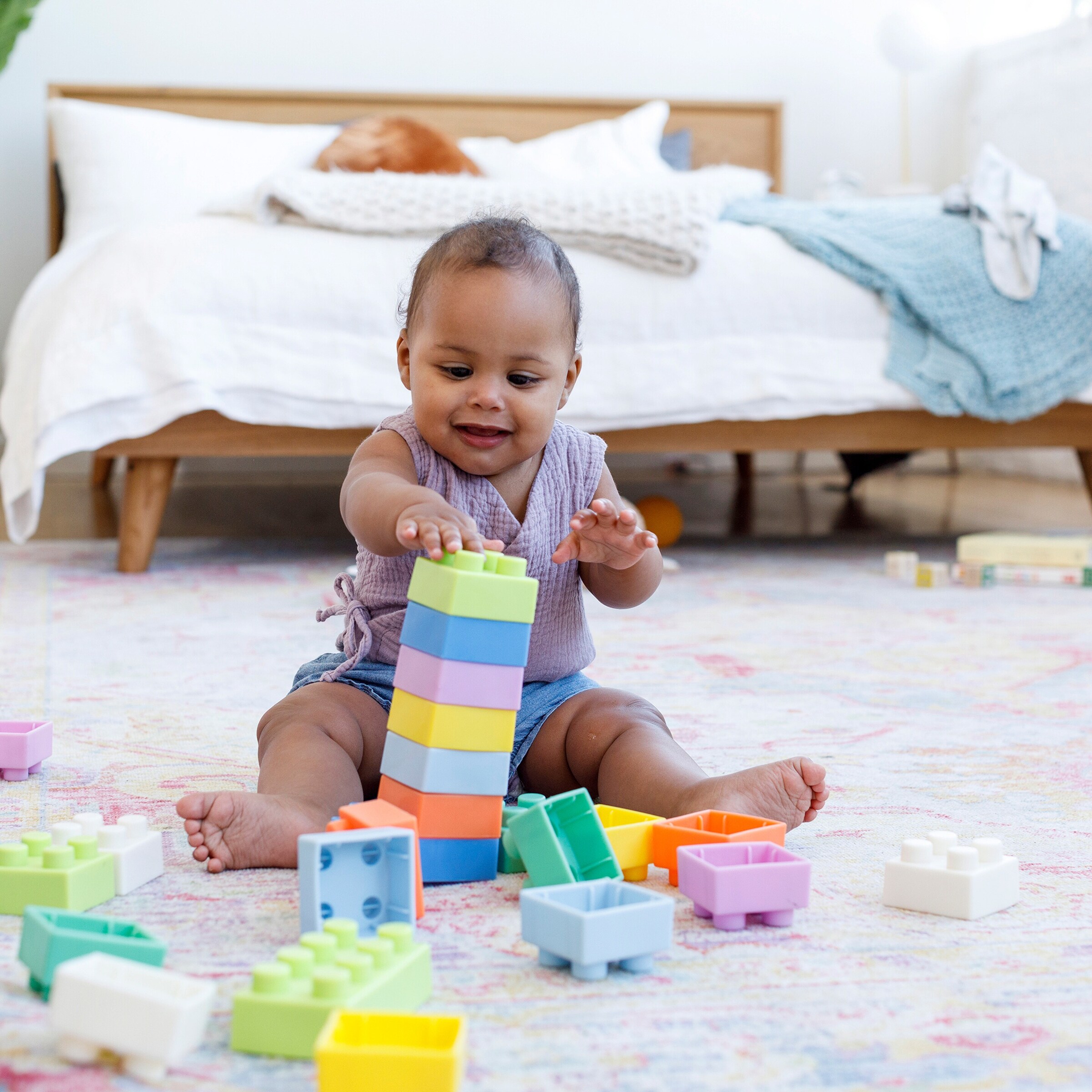 Infantino Bausteine Set superweich, 25 Stück