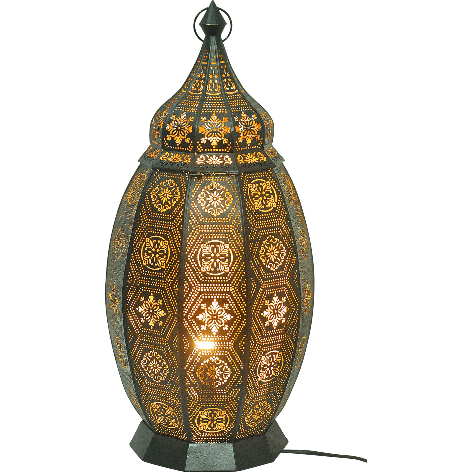 Orientlampe Laterne III Eisen schwarz /