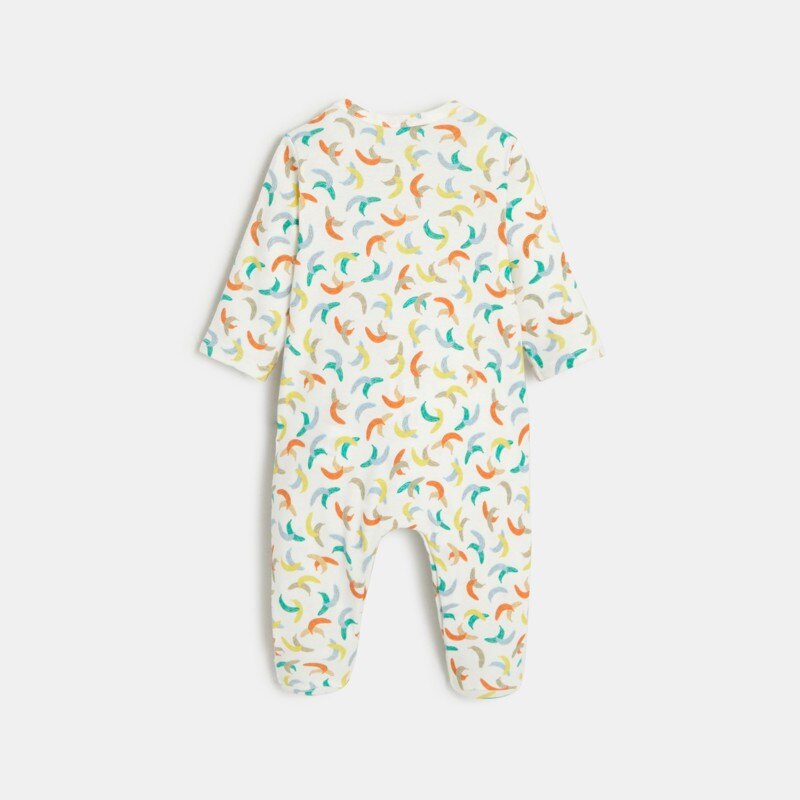 Pyjama bébé à imprimés bananes blanc Catimini Blanc