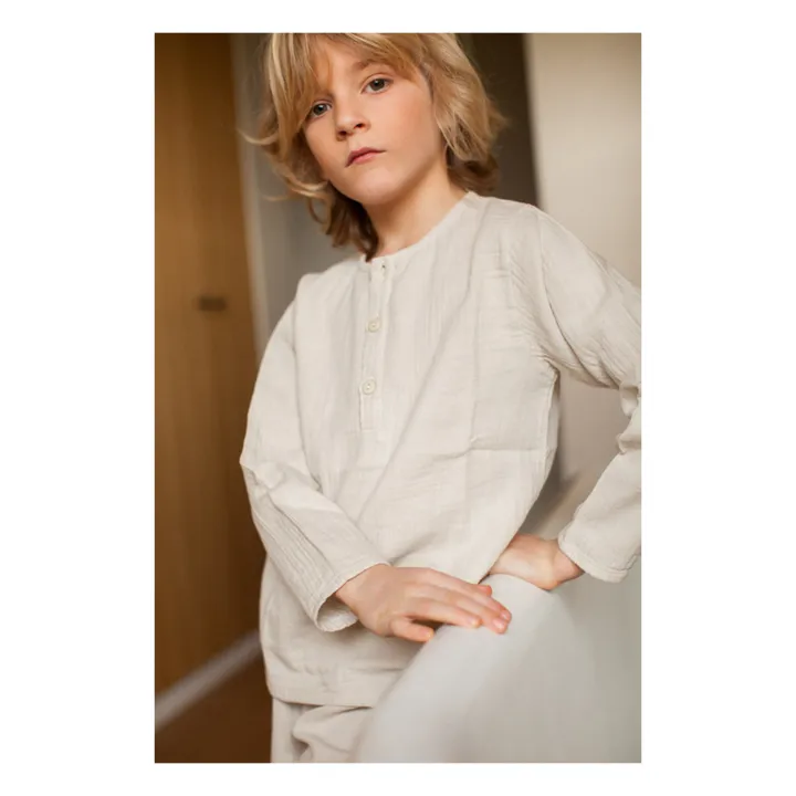 Marlot Paris Pyjama Gaze de Coton Jake | Ecru