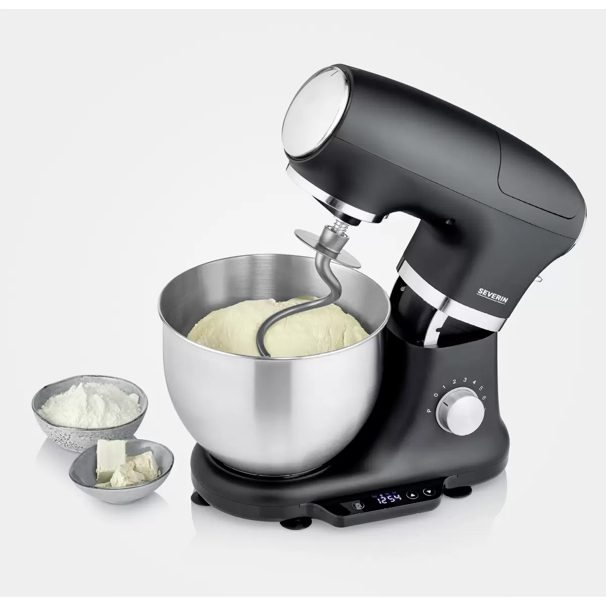 Küchenmaschine Severin KM3898 schwarz,silber