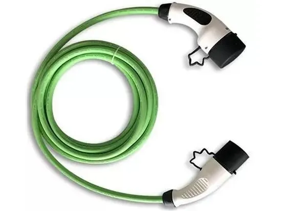 Ladekabel Mode 3, Type 2 - Type 2 stik 230V 1-faset 16A, 5 meter. IP54 , Godkendelse .: TüV / CE, 3x2,5 mm²  2x0,5 mm² lige kabel.
