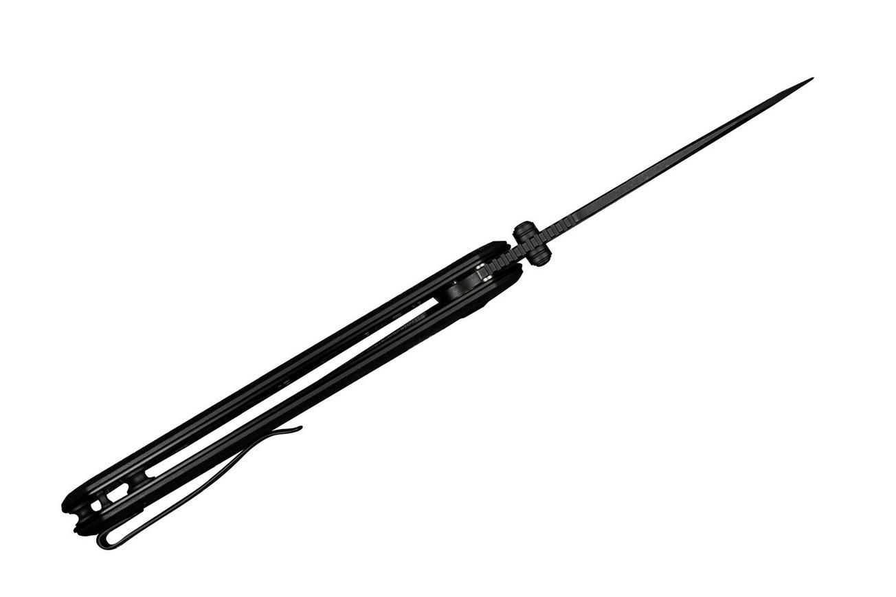Civivi Placoid C23079-1 Black 14C28N, Black Coarse G10, zakmes