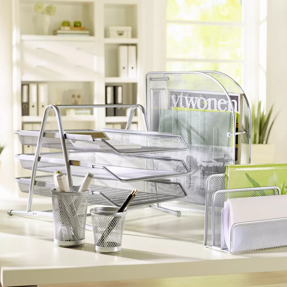 Briefablage Modern Living Silber