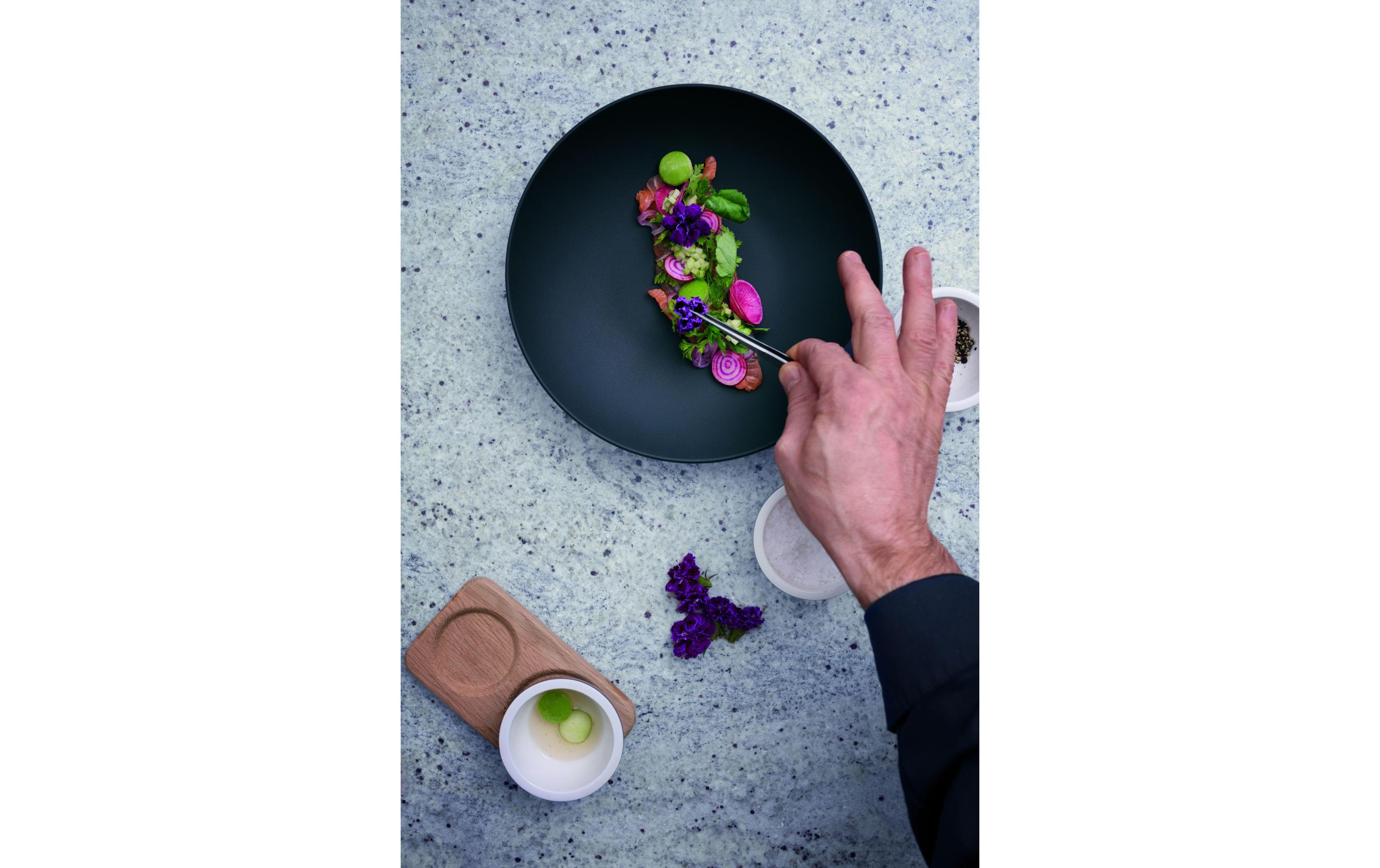 Suppen- & Pastateller Manufacture 23.5 cm, 6 Stück, Schwarz<br>Suppenteller aus Porzellan