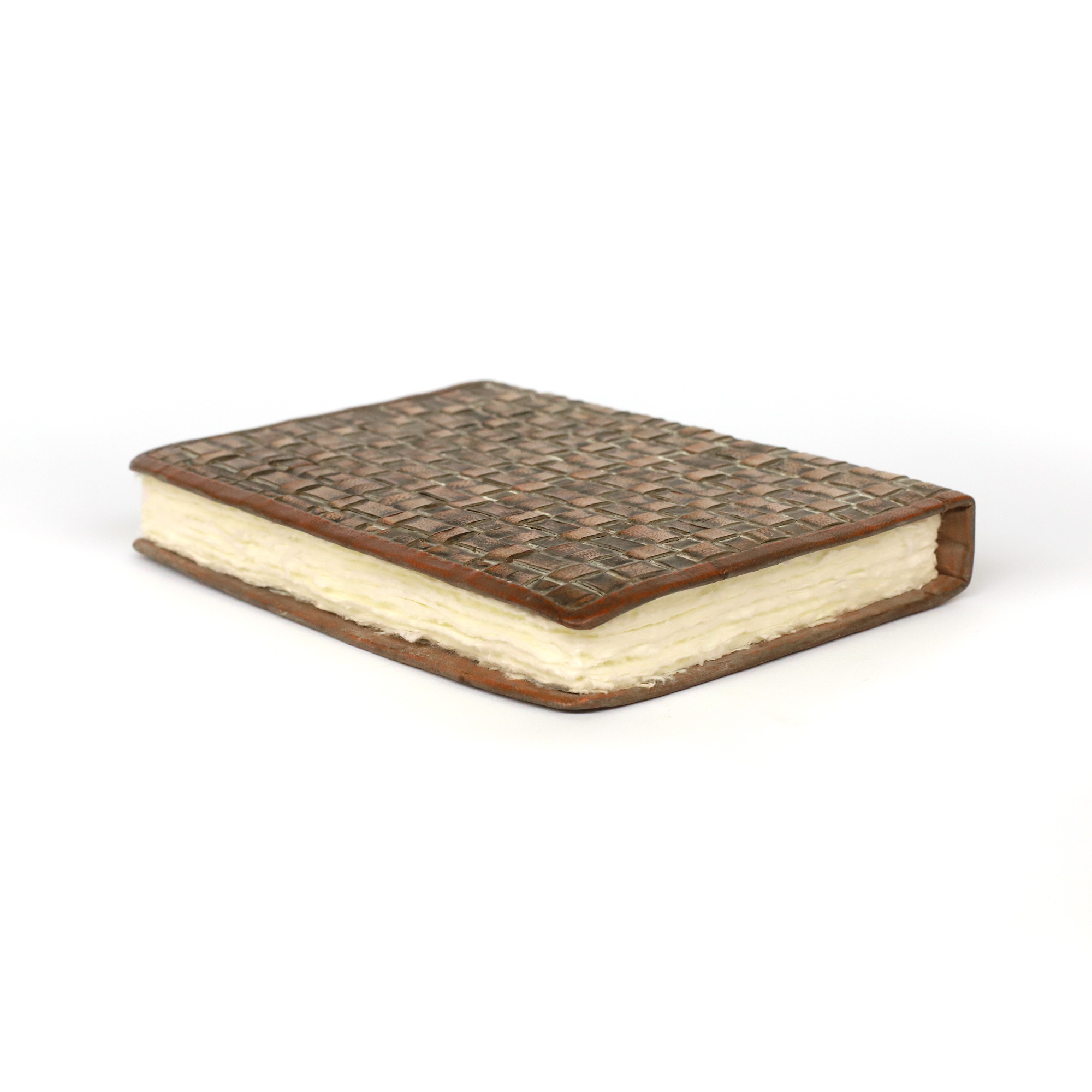 Notizbuch 'Eka' aus Leder, braun, H 19 cm, B 14 cm, T 3 cm günstig bestellen