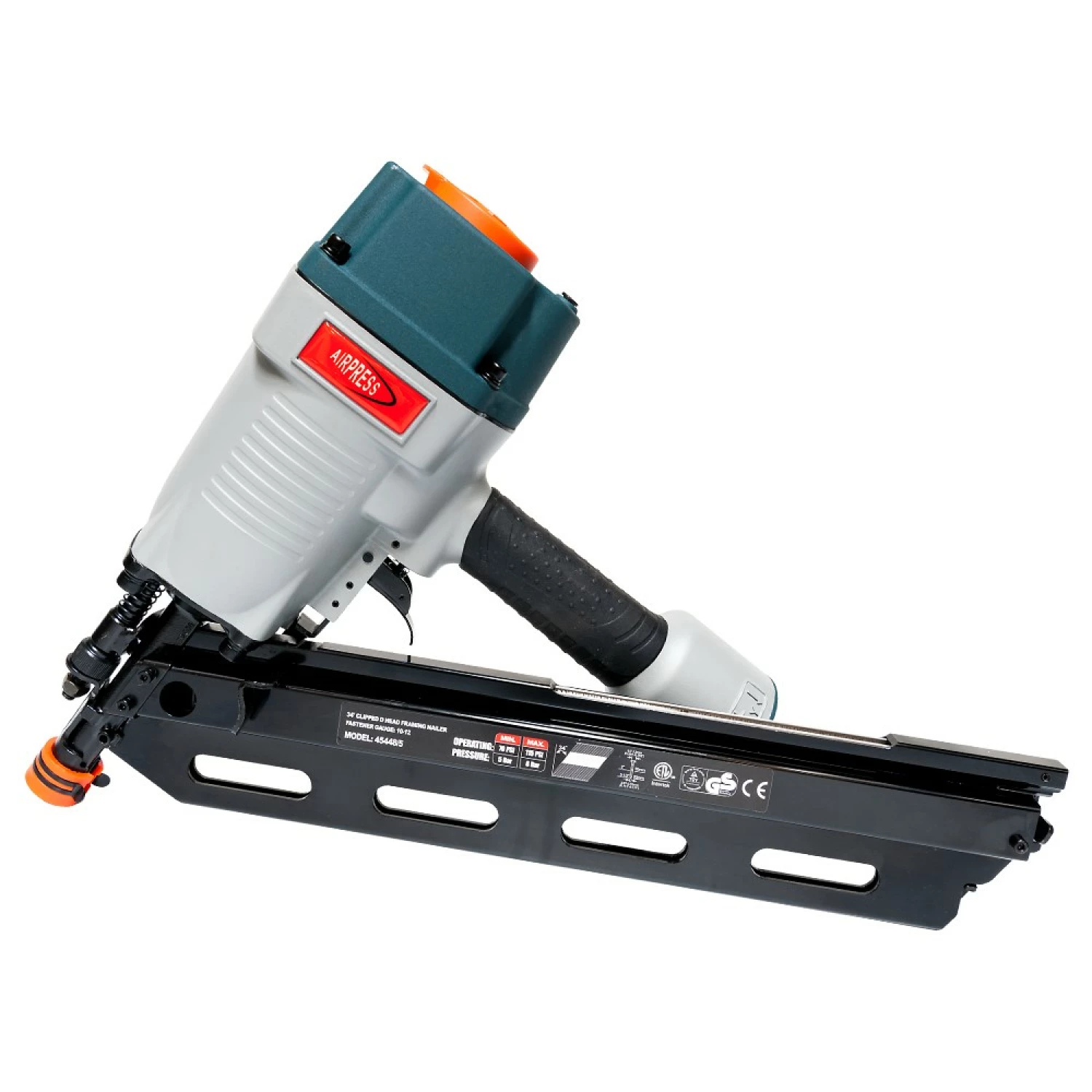 Airpress 45448-5 - Pneumatische Spijkermachine brads t/m 90 mm brads inbegrepen