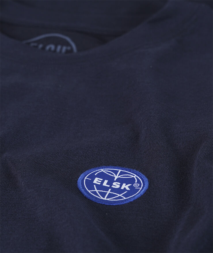 ELSK GLOBE MEN'S BRUSHED T-SHIRT 100 dark navy