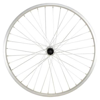 Roue vtt 24  ar blocage k7 jante argent mach1 m110. moyeu Shimano tx500 v-brake 8/9/10v
