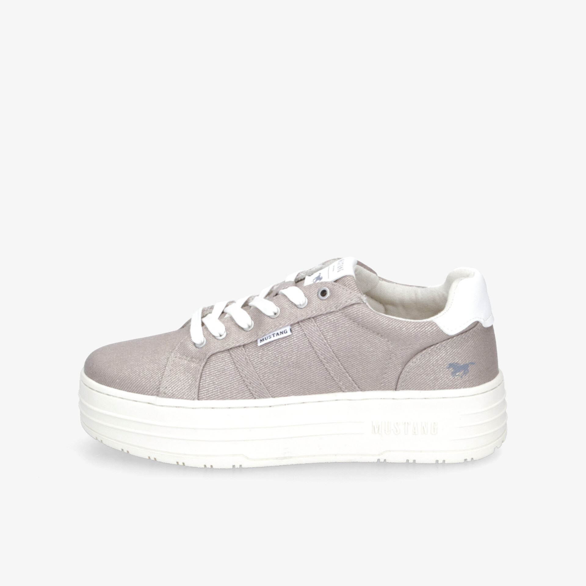 MUSTANG Damen Plateau Sneaker gold - Jetzt bei reno.de kaufen
