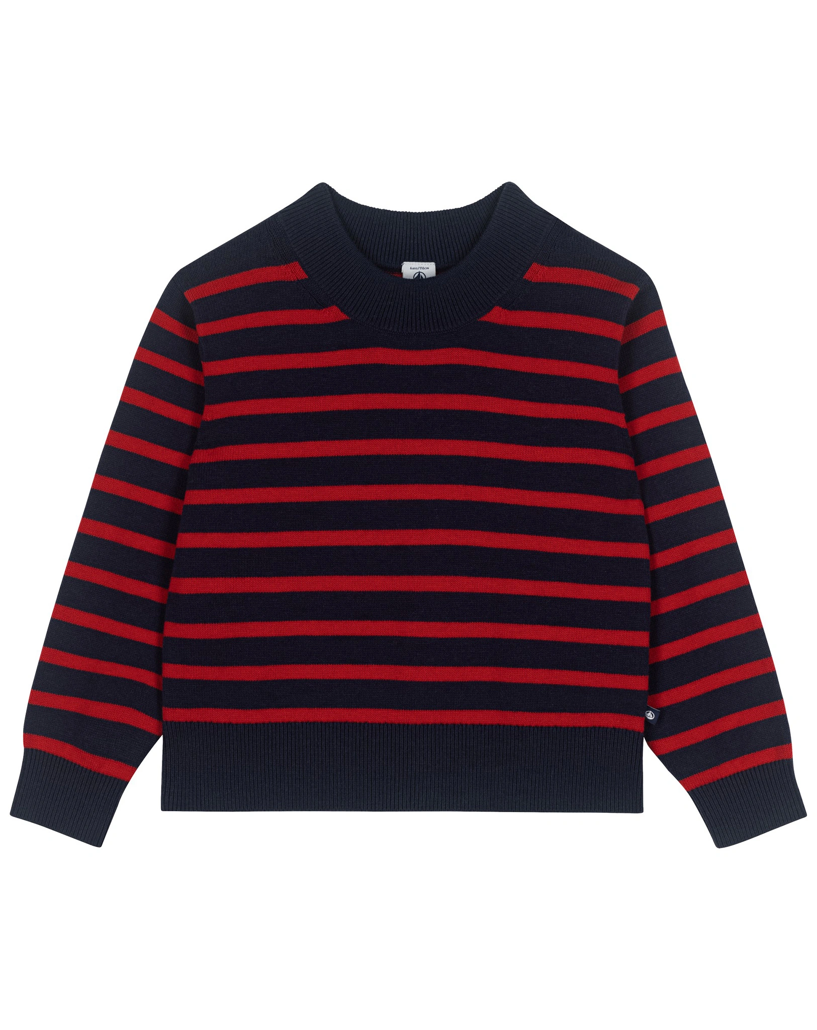 Sweatshirt LOUVRO in blau/rot/gestreift