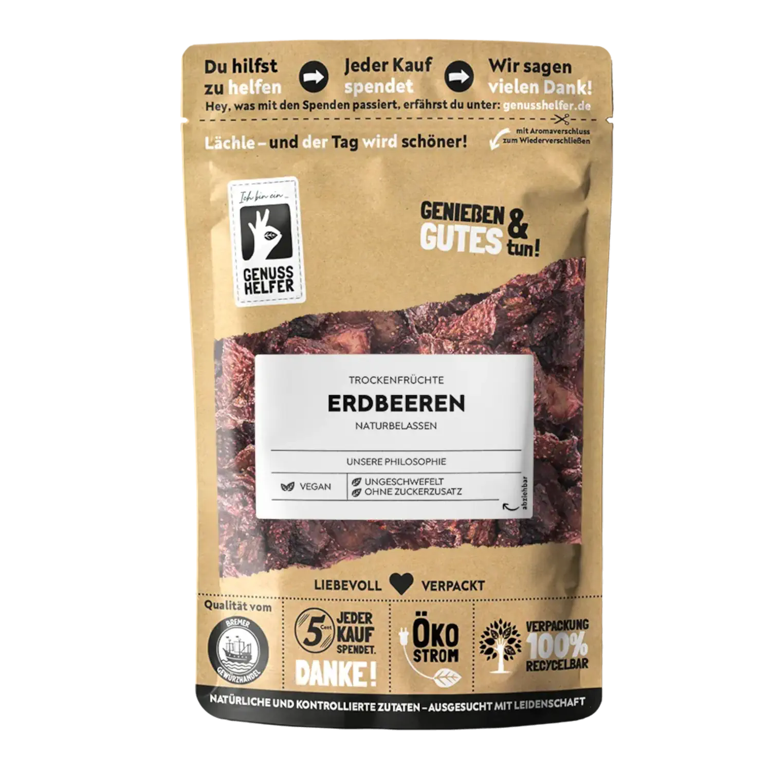 Erdbeeren, getrocknet
