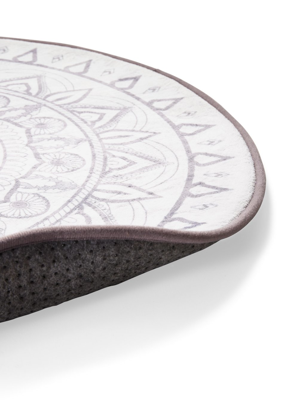 Tapis de salle de bain rond à mémoire de forme