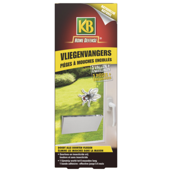HOME DEFENSE® vliegenvangers 3 vallen met 6 navullingen