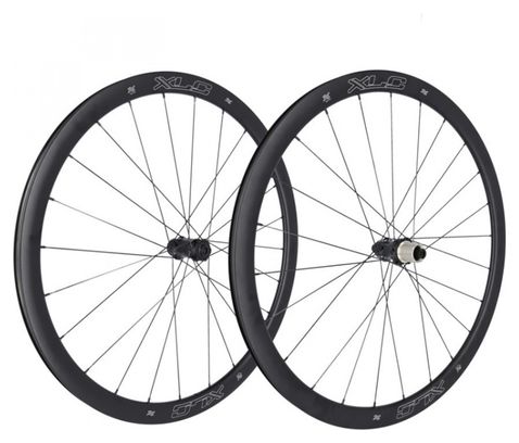 Xlc ws-c37 roue avant 28  disque centerlock carbone noire
