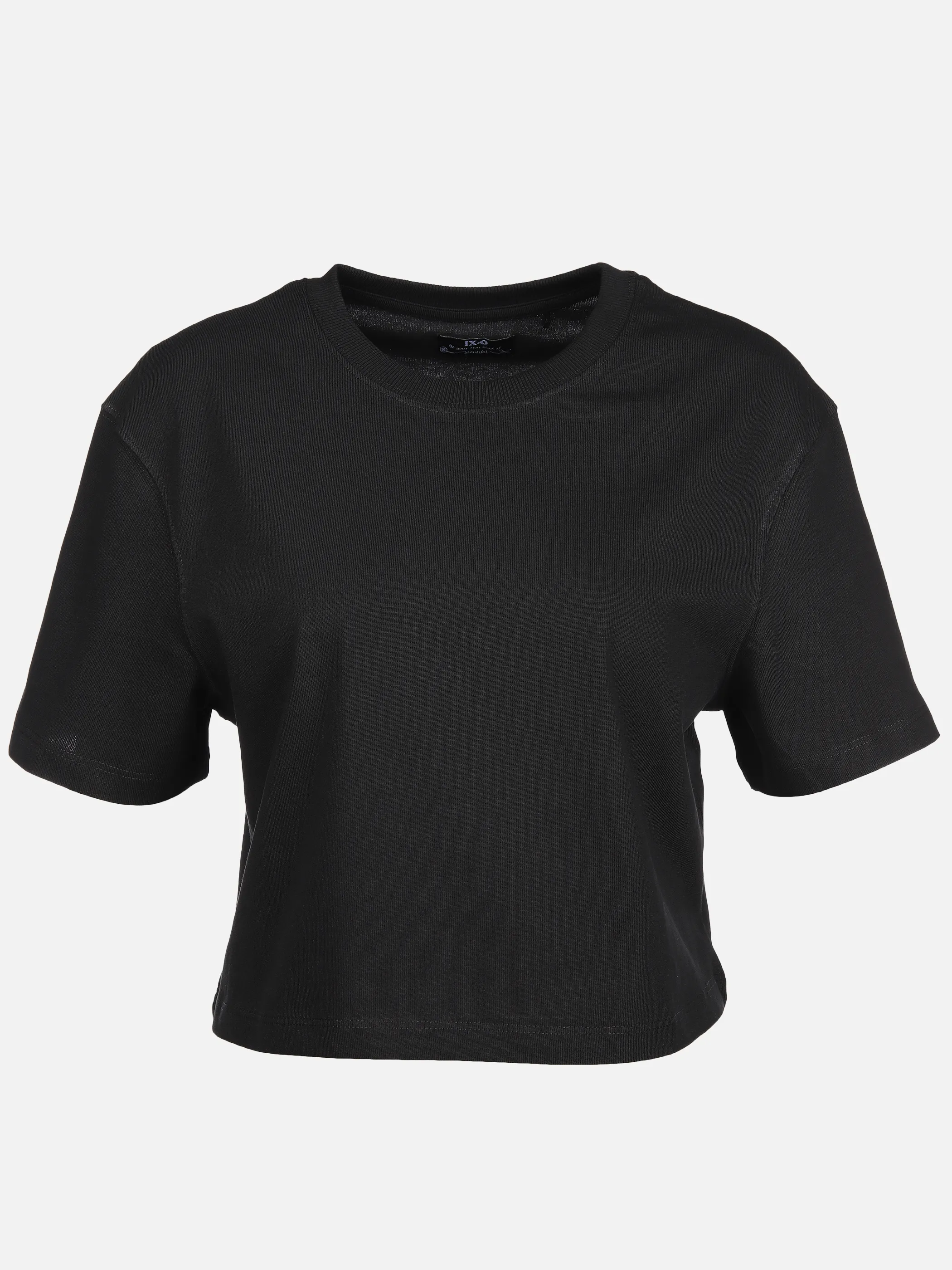 Mädchen Cropped Shirt unifarben