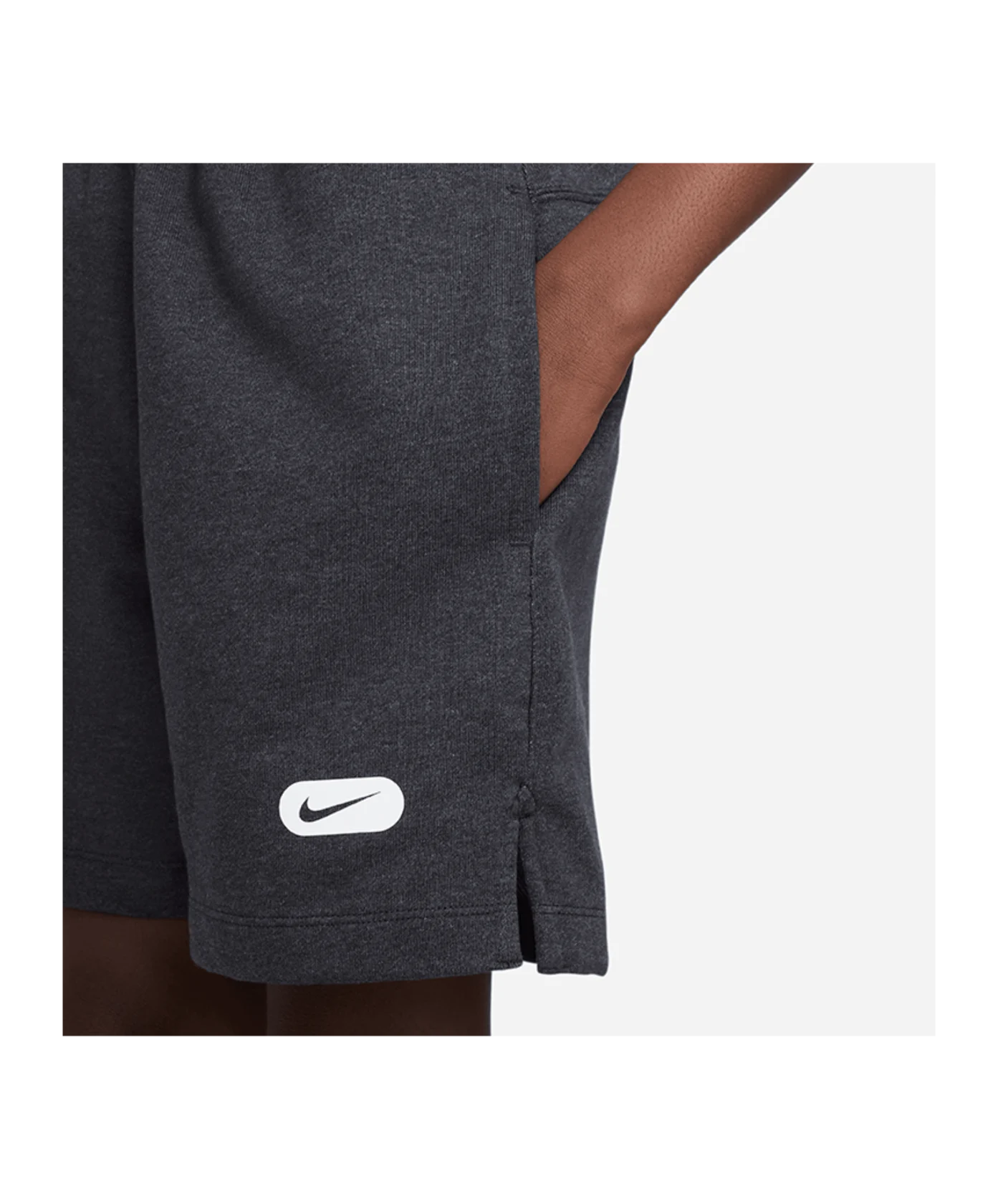 Nike Fleece Trainingsshort Kids Schwarz F010