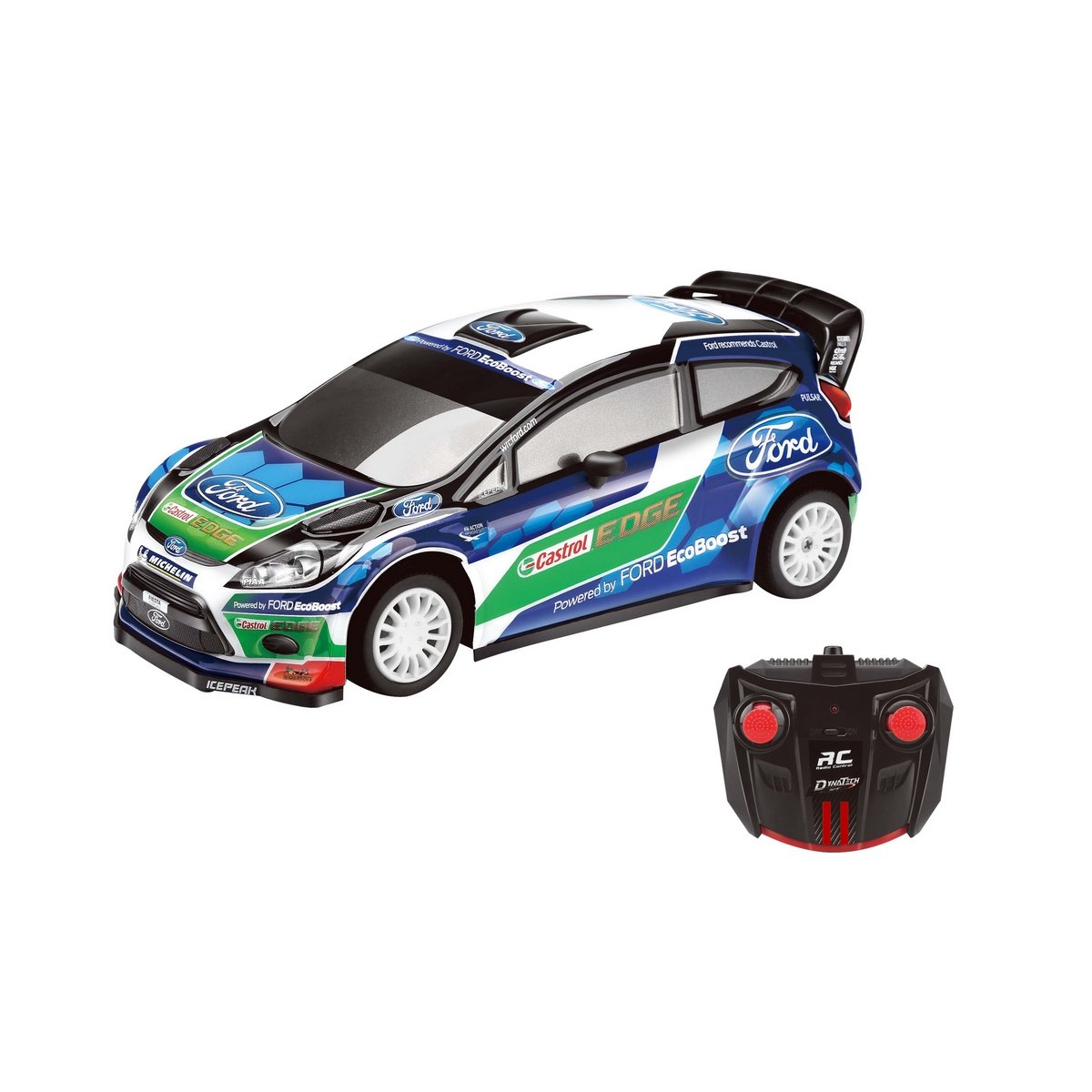 Voiture Ford Fiesta world rally radiocommandée 1/16