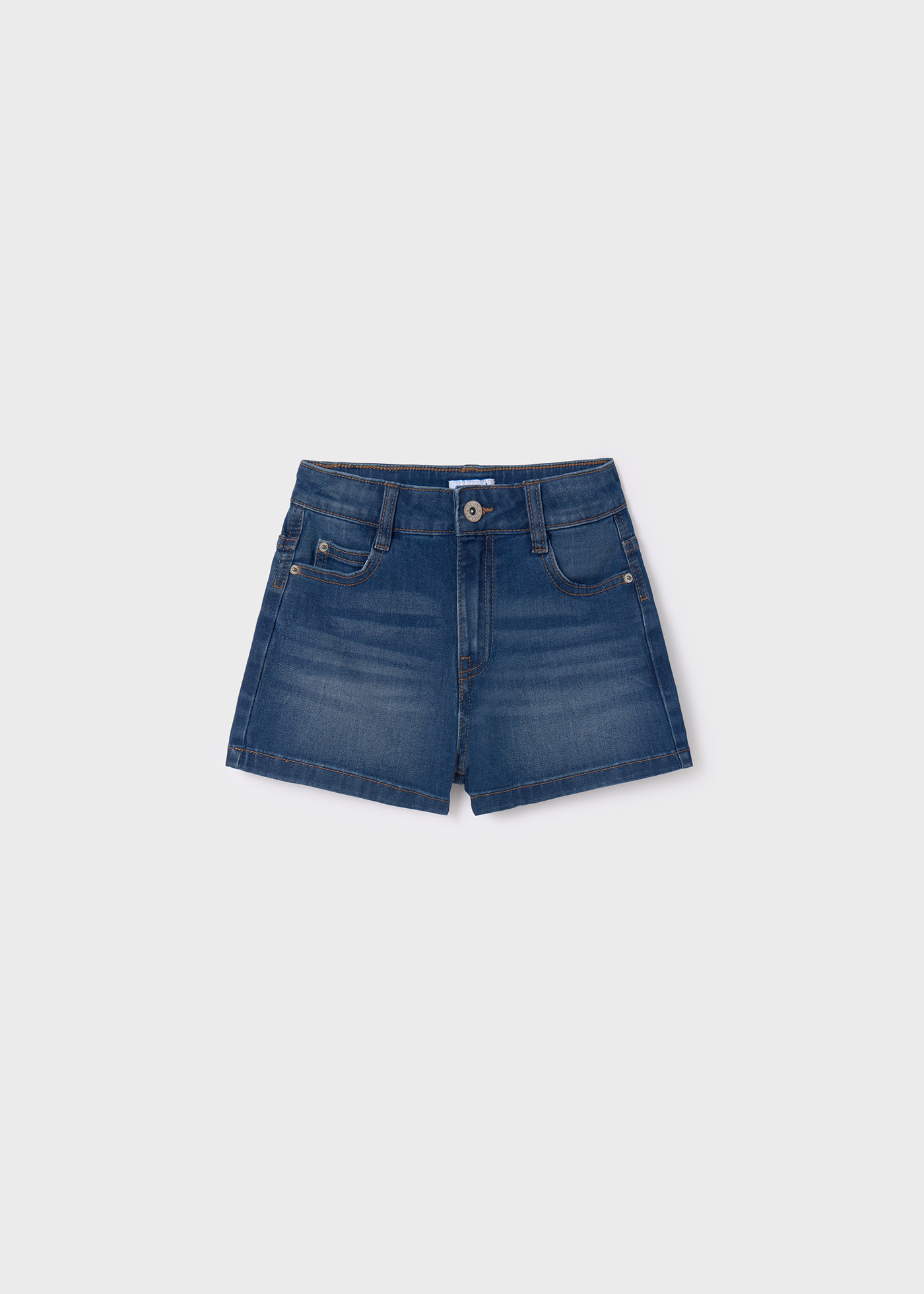 Shorts jeans pretos de lavagem ecológica para meninas